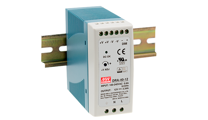 DRA منبع تغذیه های ریلی مین ول سری